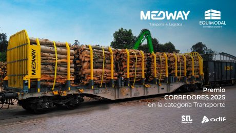 Foto del contenedor de la empresa Medway que ha se ha llevado el premio por Equimodal