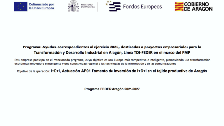 Ayudas del programa operativo FEDER